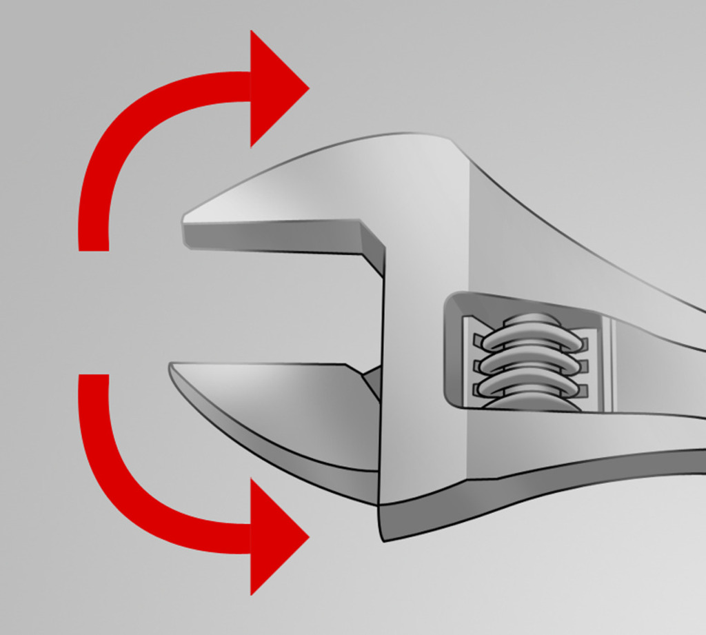 The wrench sustains both directions of rotation